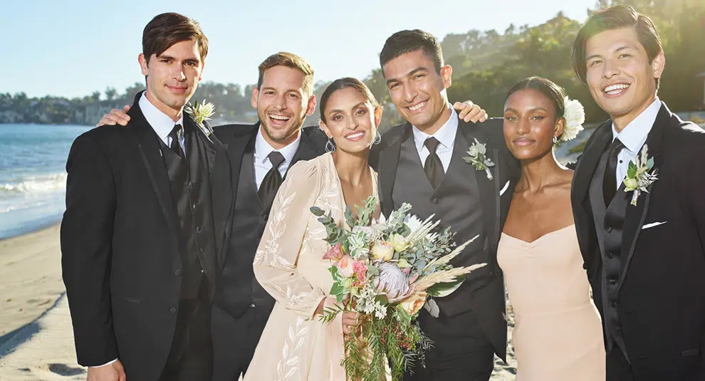 Men's Wearhouse wedding